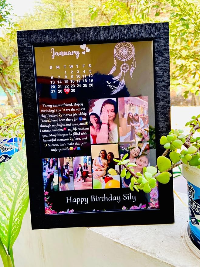 Trending black glass frame a4 szie Image