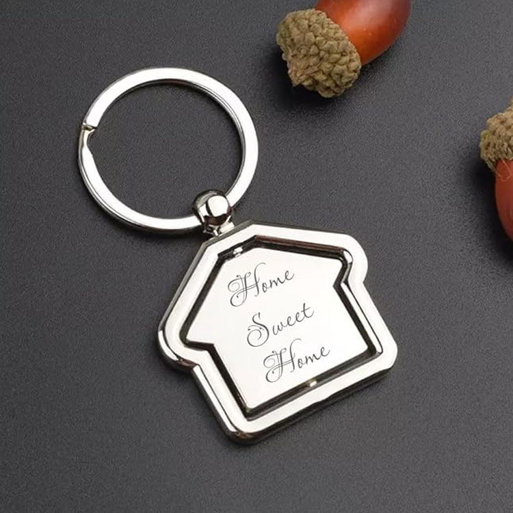 ROTATING HOME KEYCHAIN NEW Image