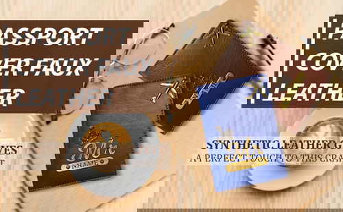 Premimum fauk lather passport cover Image