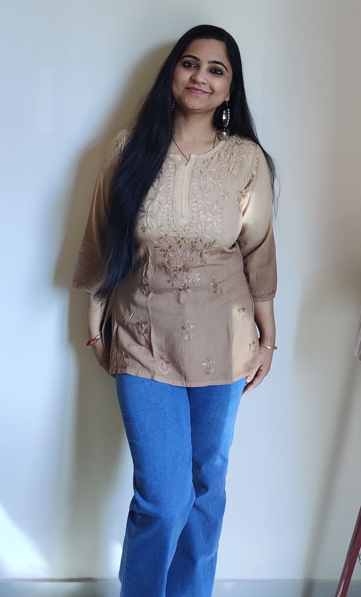 Chikankari Ombre Kurti Image