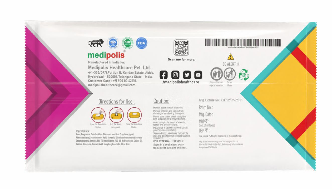 Medipolis Insta Bath Wipes Image 