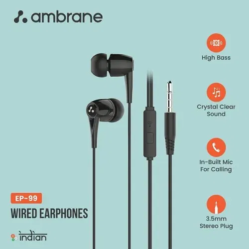 Ambrane  WIRED EARPHONE  EP -99  Image 