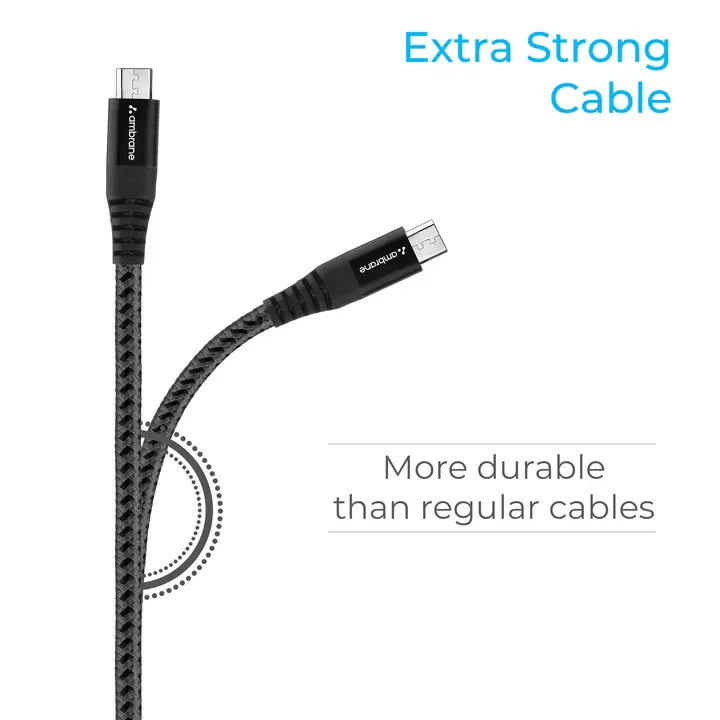 Ambrane BCM-15 MICRO USB BRAIDED CABLE  Image 