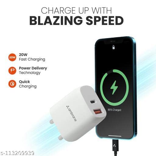 Ambrane  IMPULZE H11 (Wall charger 20w boosted speed) Image 