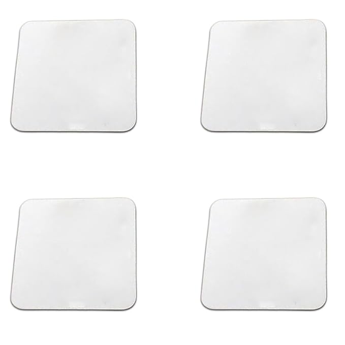 BWG - MDF Coaster Set of 4 | Coasters for Dining Table, Coaster for Home Décor, Coaster for Office Table, Coaster Gift Set (3.5 x 3.5 inches), Square Copy