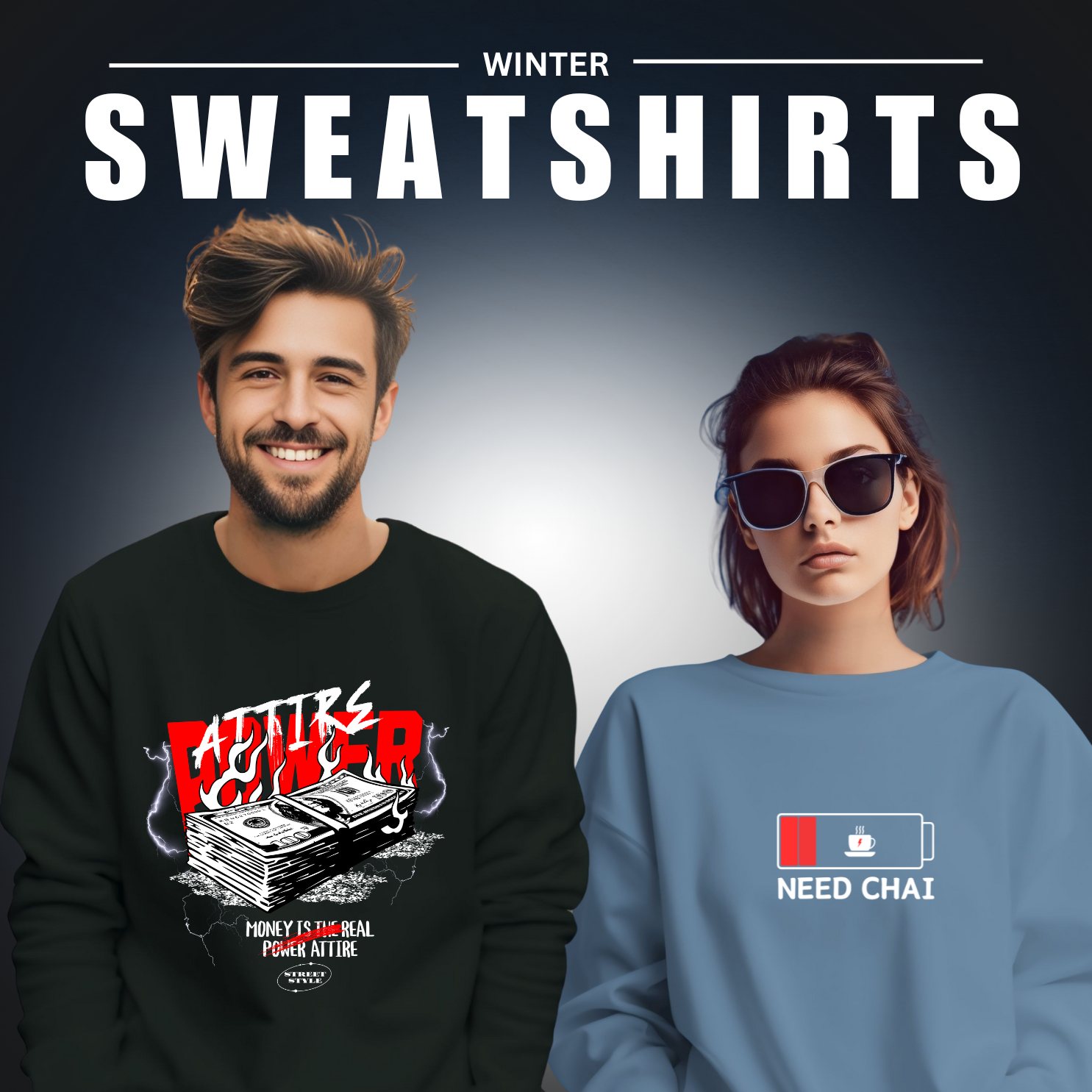 Kasturika's Unisex Winter Sweatshirts 