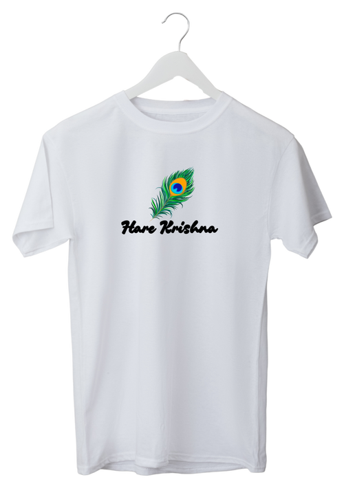 Hare krishna T-Shirt | Kasturika Premium 100% Cotton T-Shirt  Image