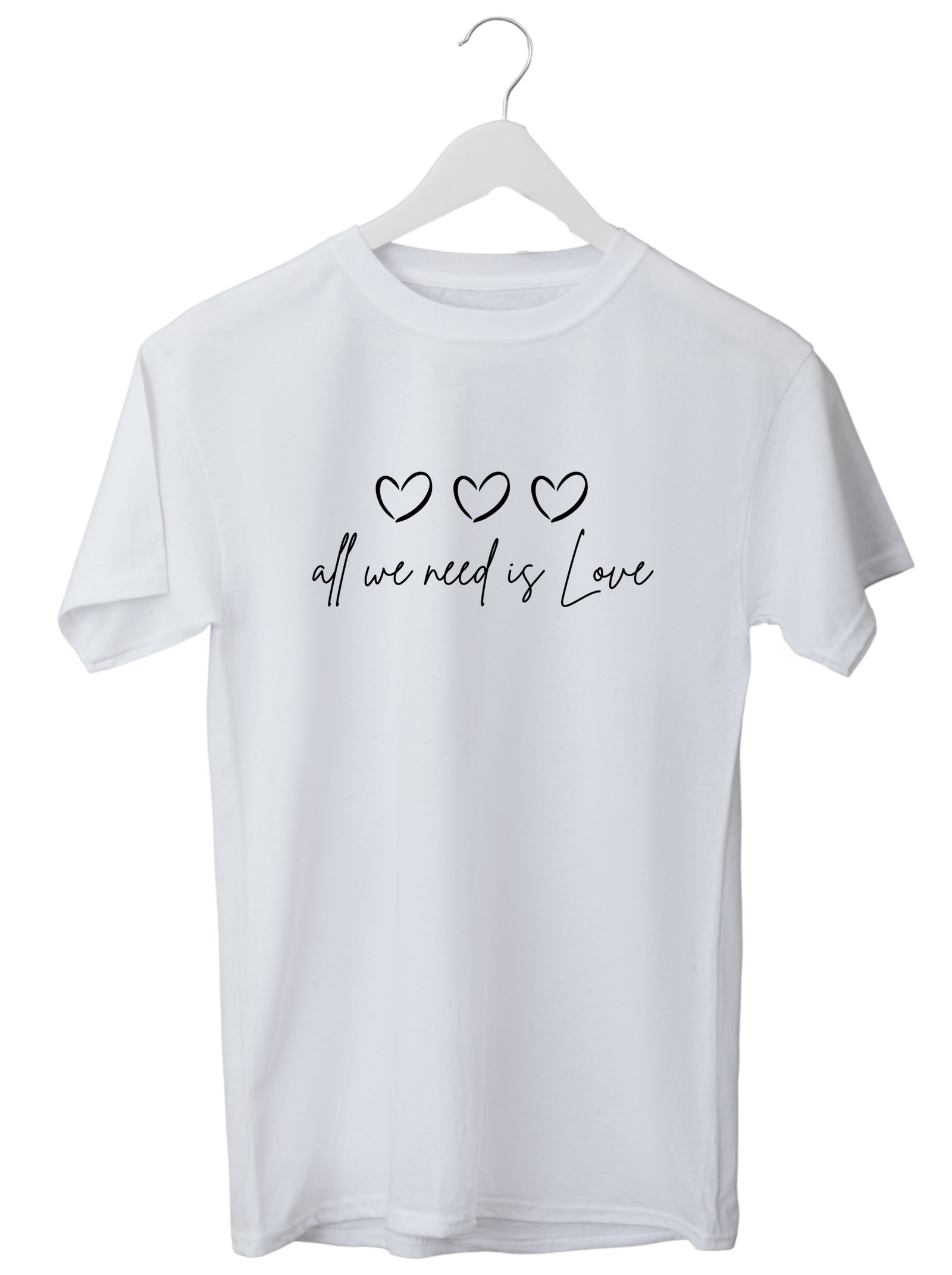 All we need is love  T-Shirt | Kasturika Premium 100% Cotton T-Shirt  Image