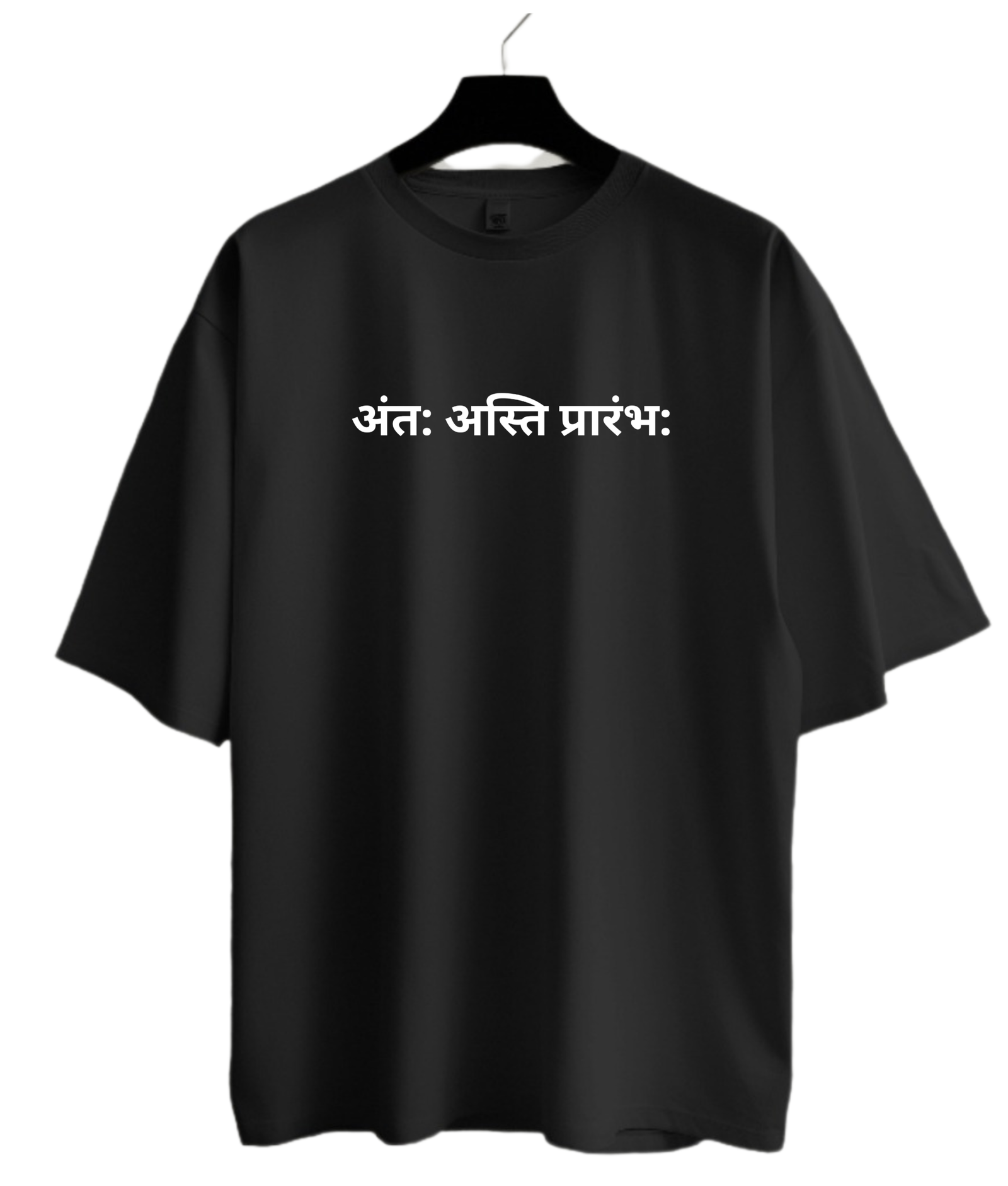 Anta Asti Prarambh Oversized T-Shirt | Kasturika Premium 100% Cotton T-Shirt  Image