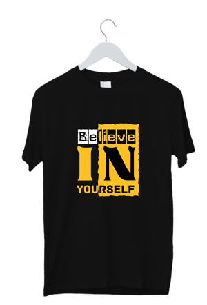 Believe In Yourself T- Shirt | Kasturika Premium 100% Cotton T-Shirt  Image