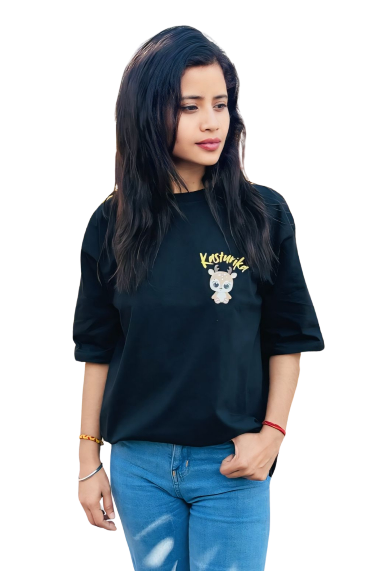 Kasturika Original Oversized T-Shirt for female | Kasturika Premium 100% Cotton T-Shirts Image