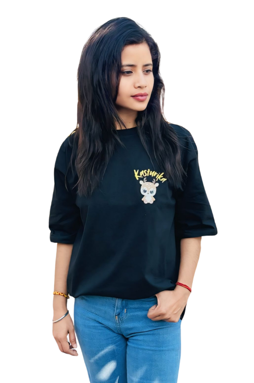 Kasturika Original Oversized T-Shirt for female | Kasturika Premium 100% Cotton T-Shirts Image
