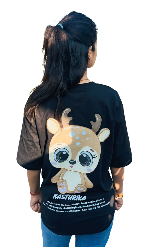 Kasturika Original Oversized T-Shirt for female | Kasturika Premium 100% Cotton T-Shirts