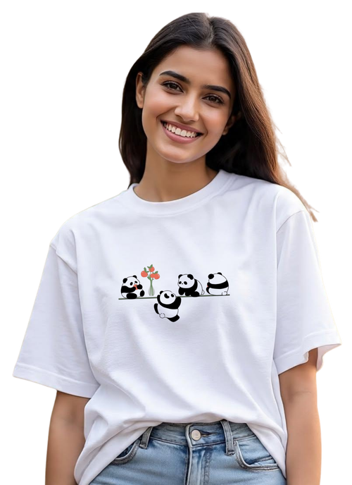 Teddy Bear Oversized T-shirt | Kasturika 100% Premium Cotton T-Shirt Image