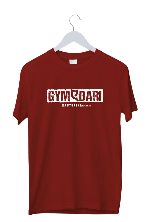 GymEdari Regular T-Shirt | Kasturika Premium 100 % Cotton T- Shirt 