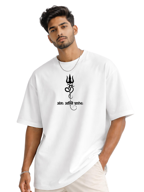 Mahadev Aura Oversized T-Shirt – Kasturika 100% Premium Cotton  Image