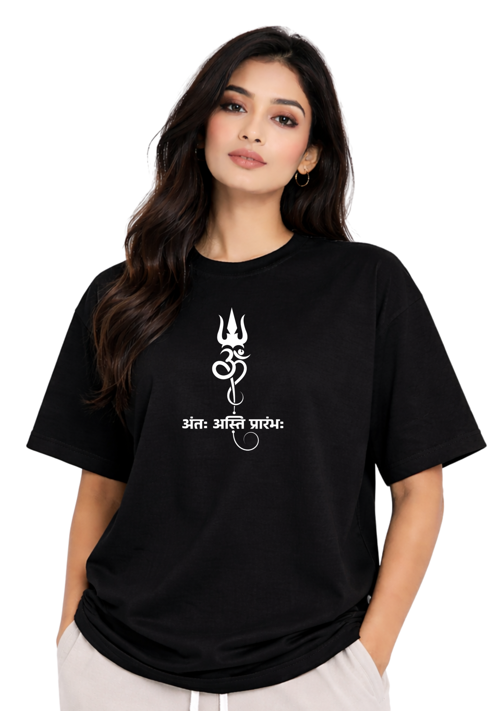 Mahadev Aura Oversized T-Shirt – Kasturika 100% Premium Cotton  Image 