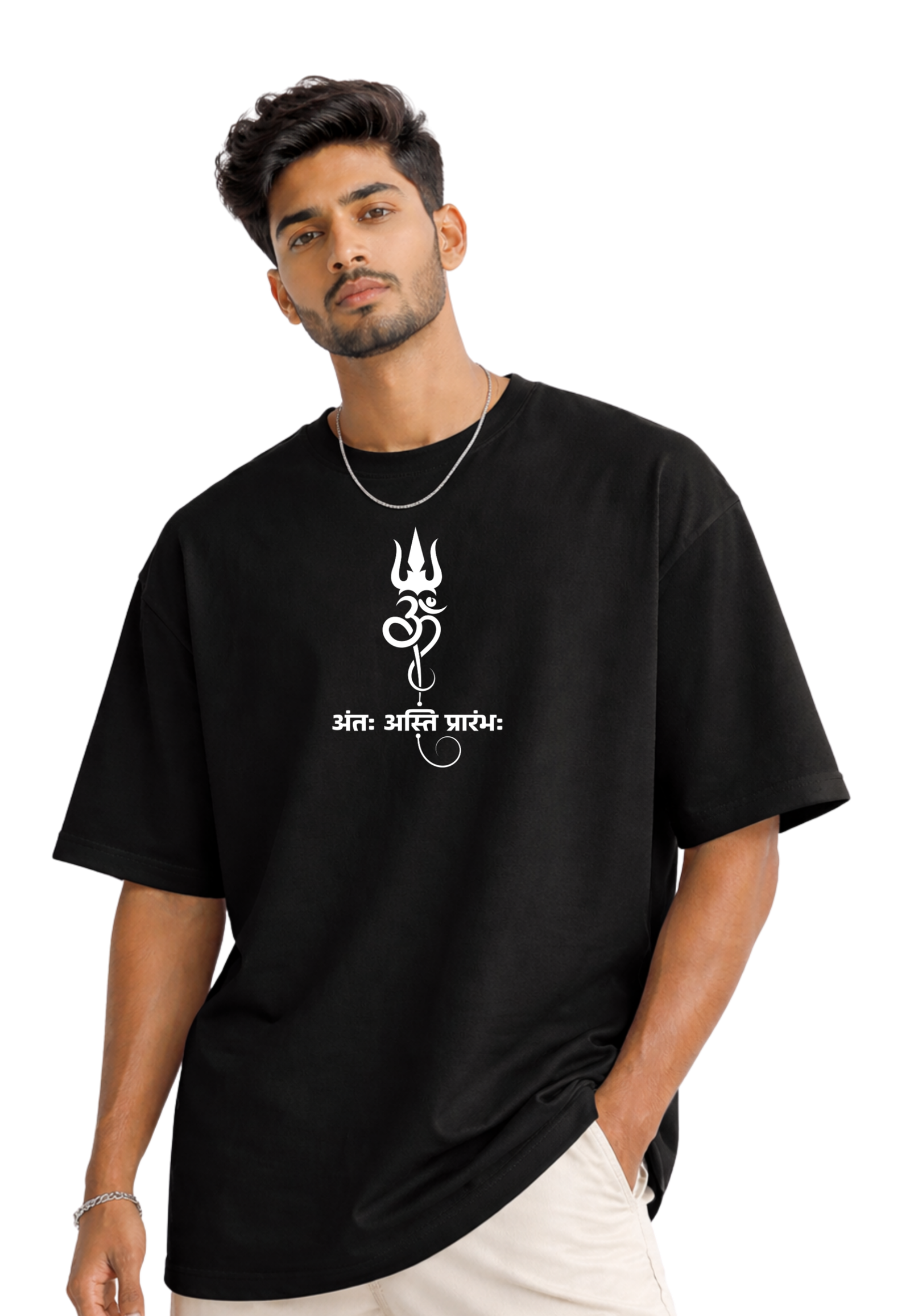 Mahadev Aura Oversized T-Shirt – Kasturika 100% Premium Cotton  Image 