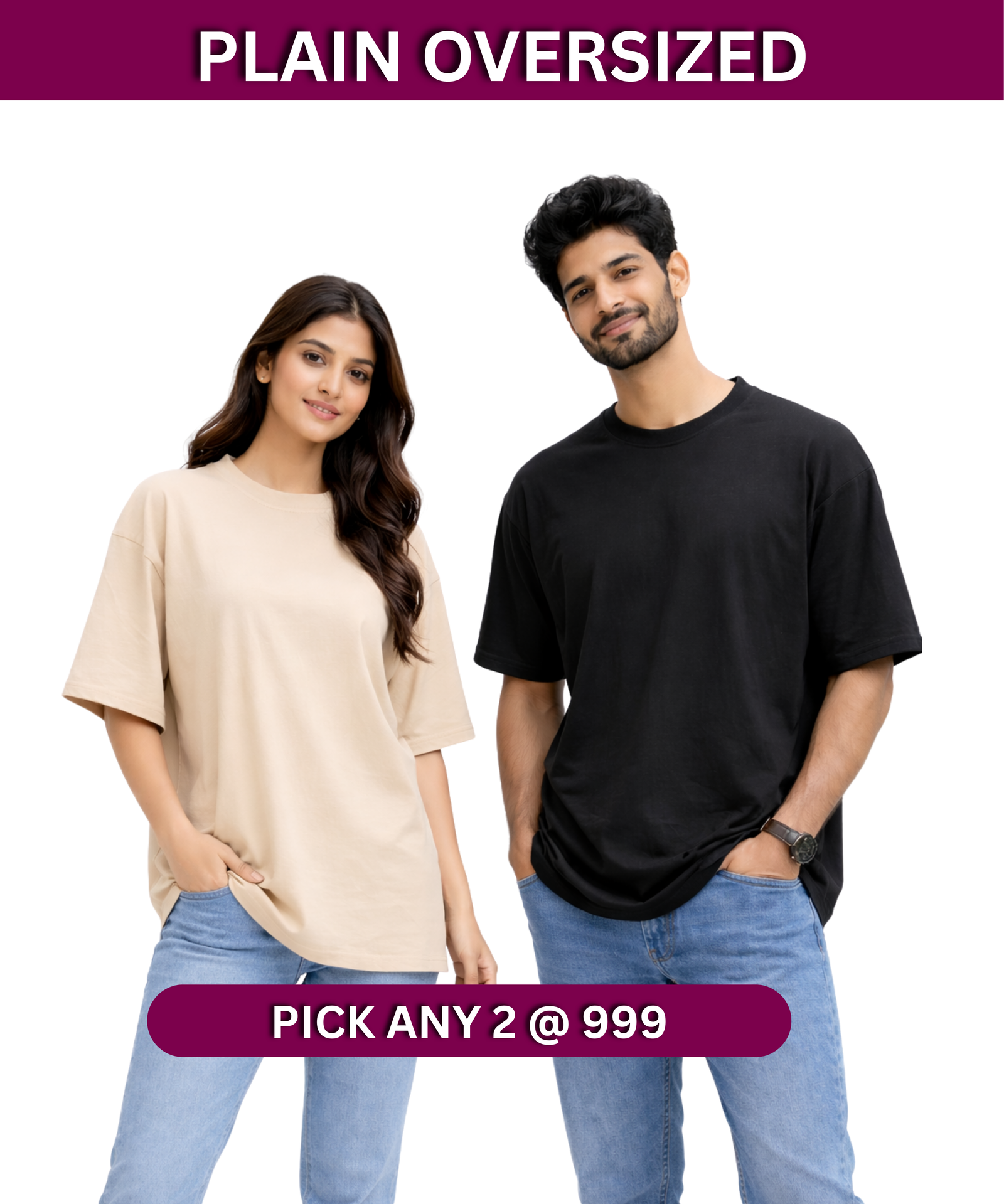 Kasturika unisex polo t-shirts for men and women in white and navy blue, premium cotton casual wear couple styling