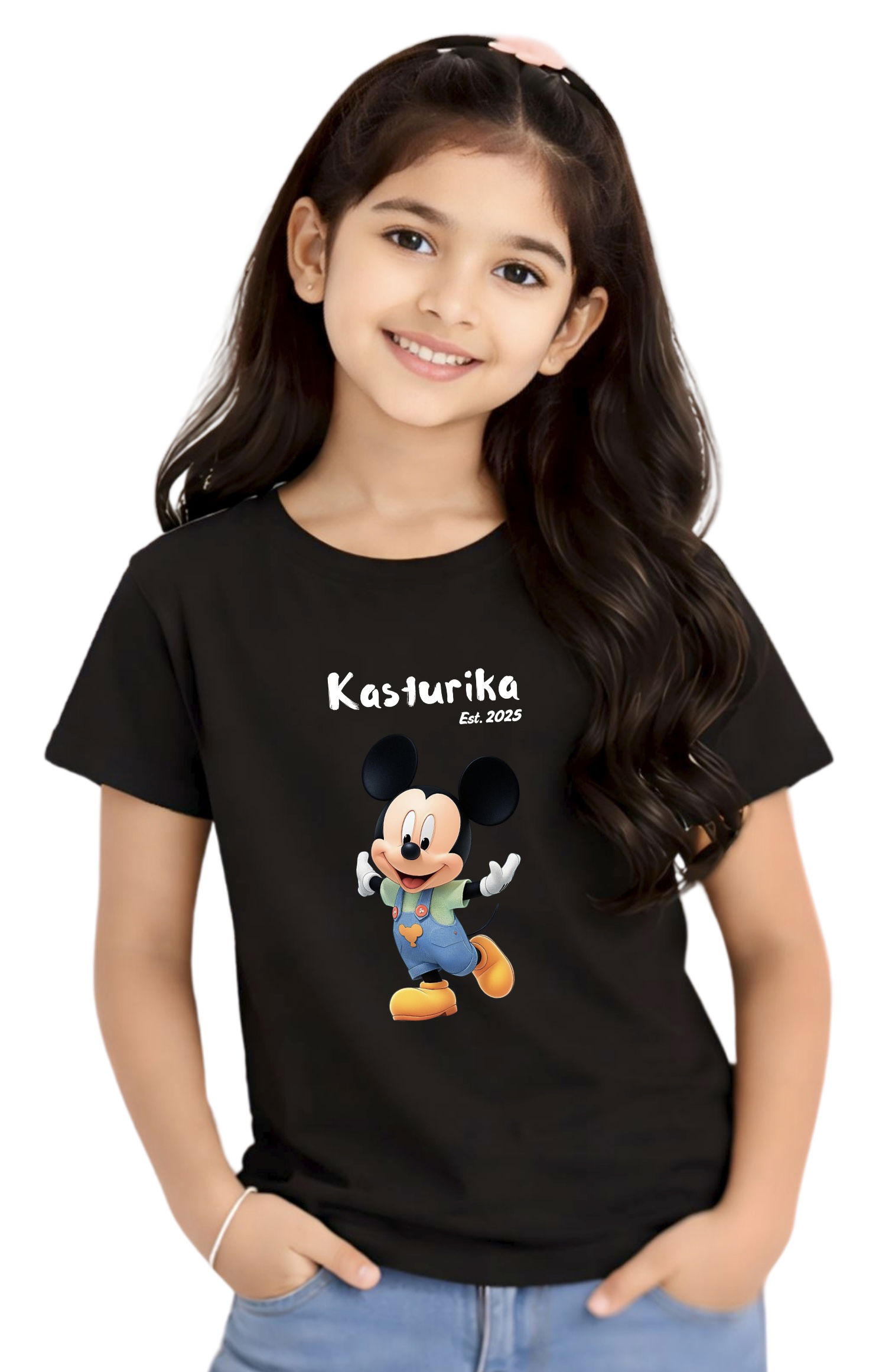 Kasturika Micky T- Shirt For Kids | Kasturika Premium 100% Cotton T-Shirt  Image 