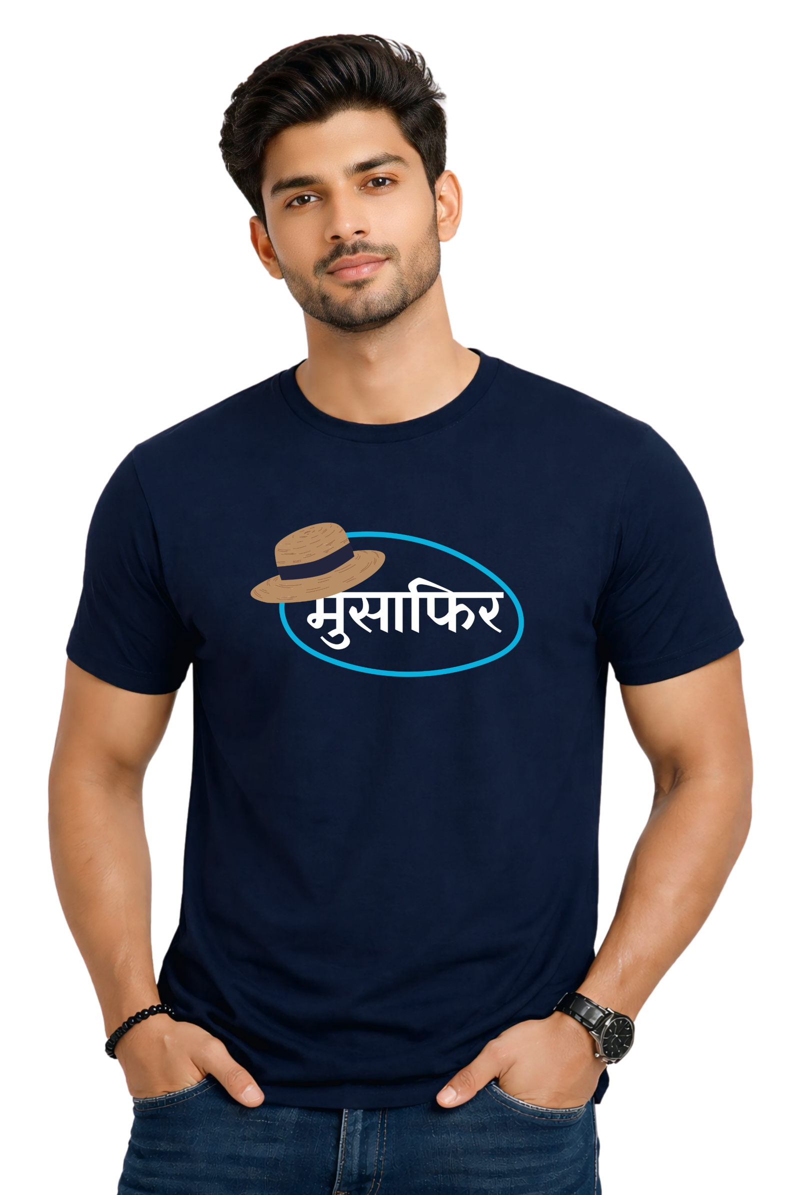 Kasturika Musafir Graphic Printed Regular Fit Unisex T-Shirt – 100% Premium Cotton T-Shirt Image 
