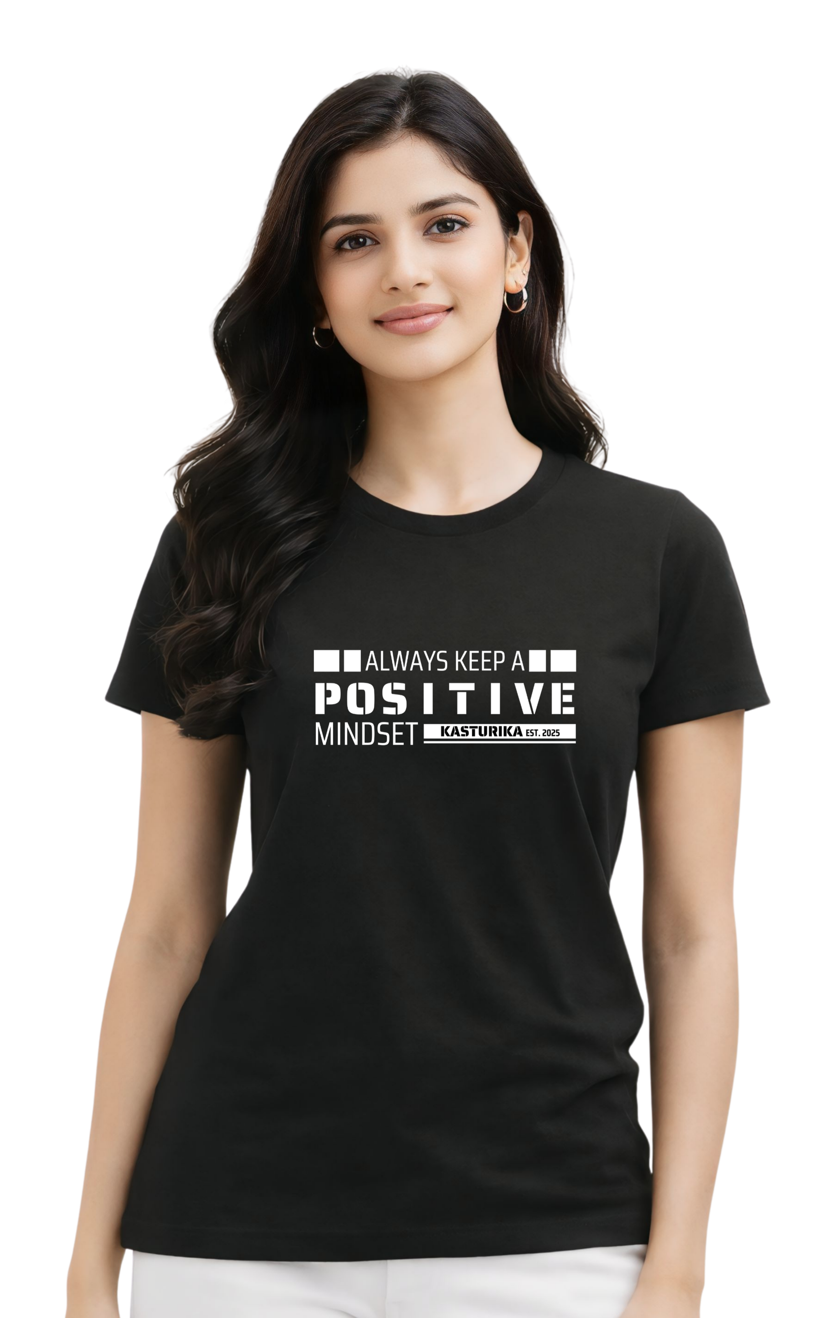Kasturika “Positive Mindset” Unisex Regular Fit T-Shirt  | Premium 100% Cotton T-Shirt Image 