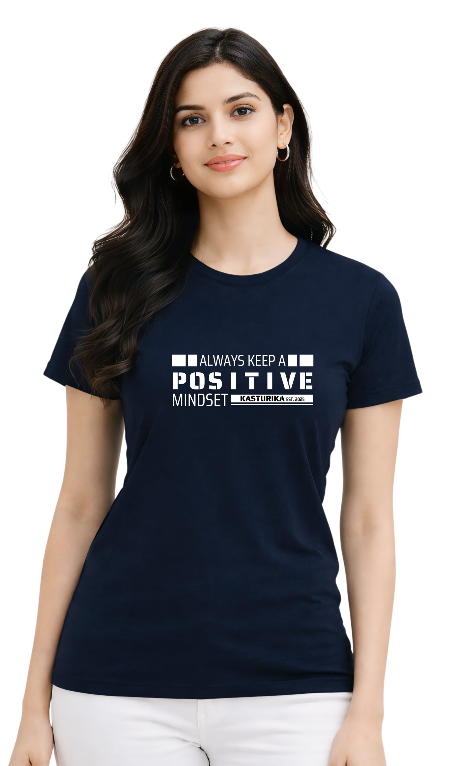 Kasturika “Positive Mindset” Unisex Regular Fit T-Shirt  | Premium 100% Cotton T-Shirt Image 