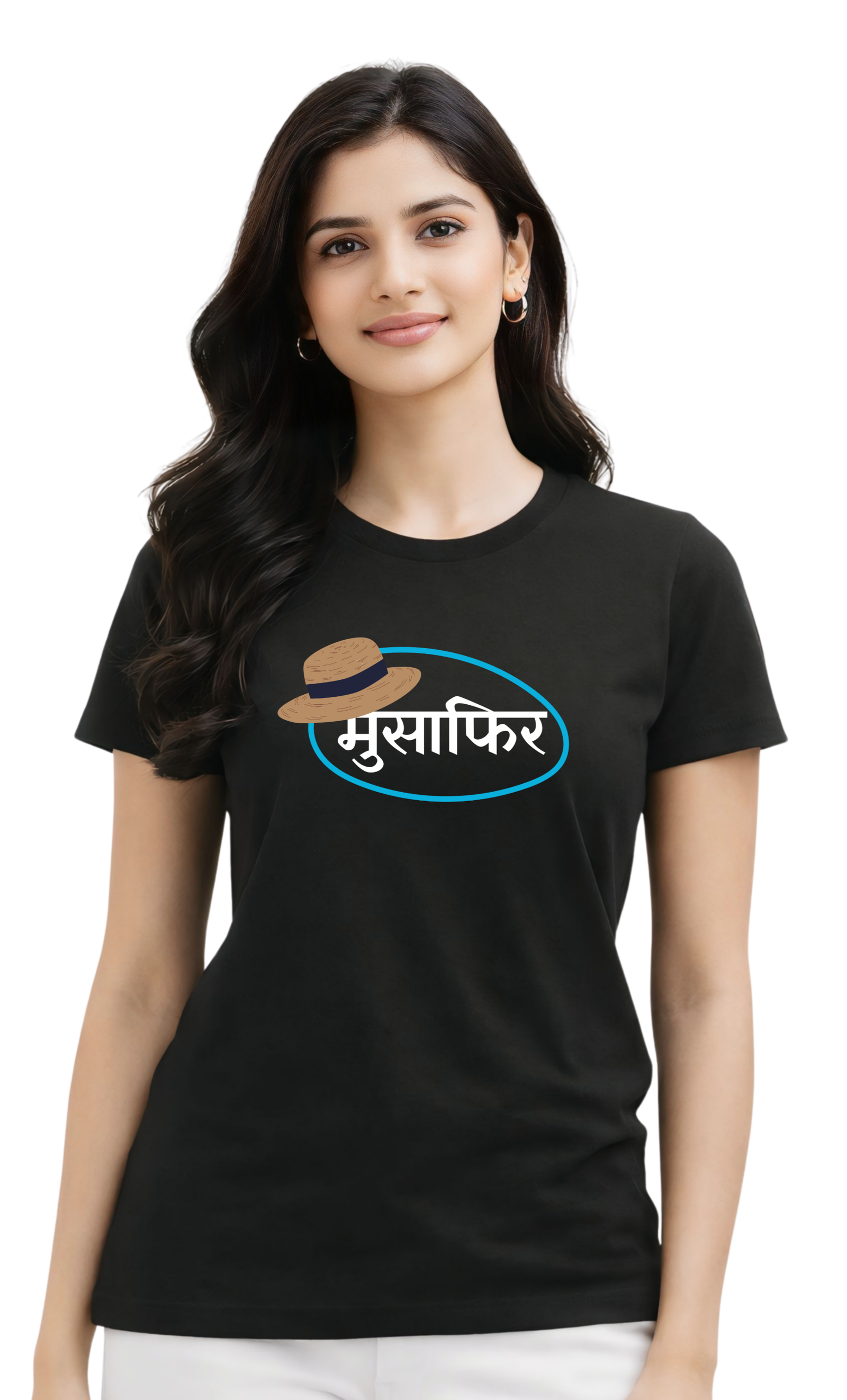 Kasturika Musafir Graphic Printed Regular Fit Unisex T-Shirt – 100% Premium Cotton T-Shirt Image 