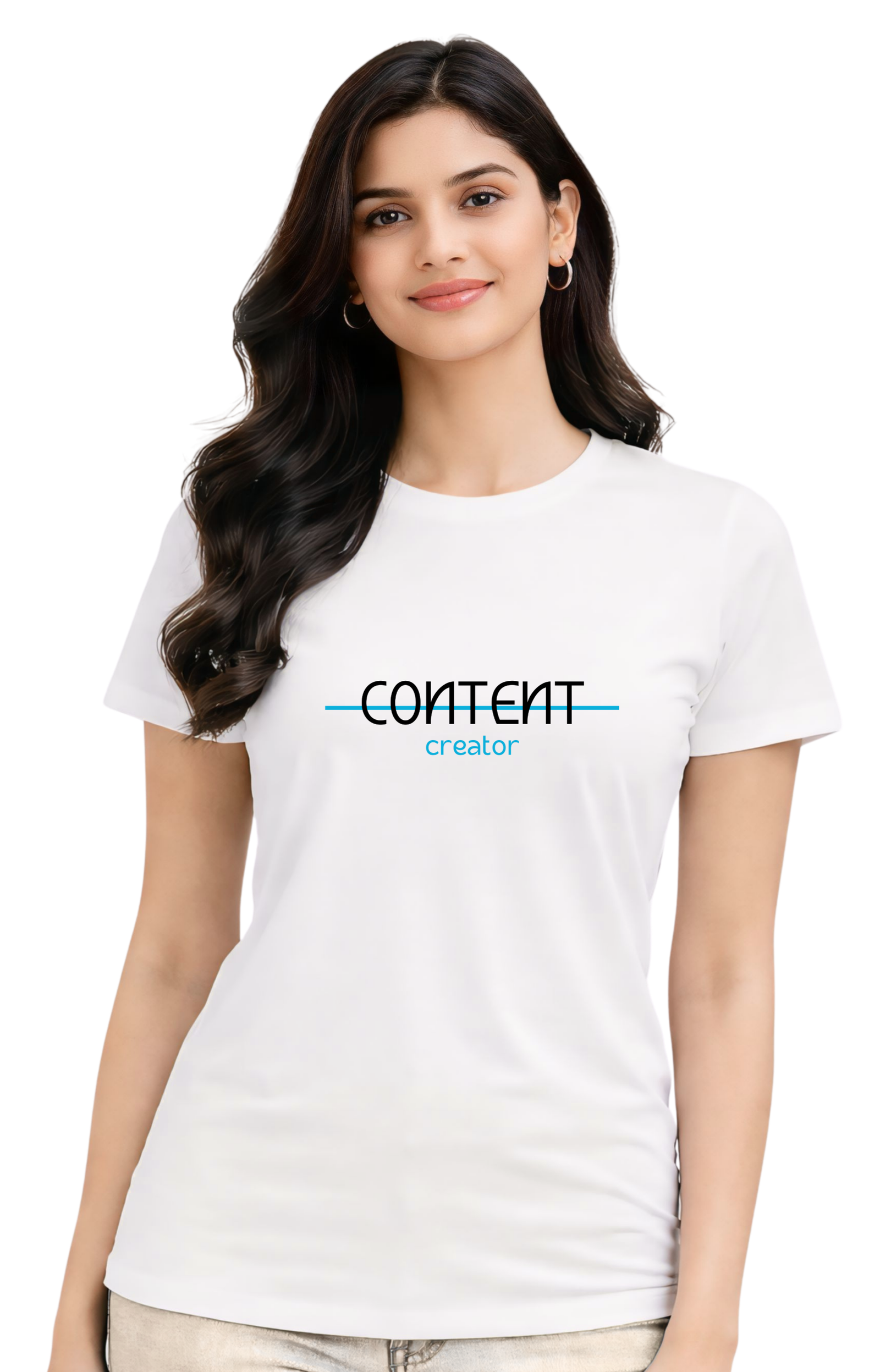 Kasturika “Content Creator” Regular Fit T-Shirt –  Premium 100% Cotton T-Shirt  Image 