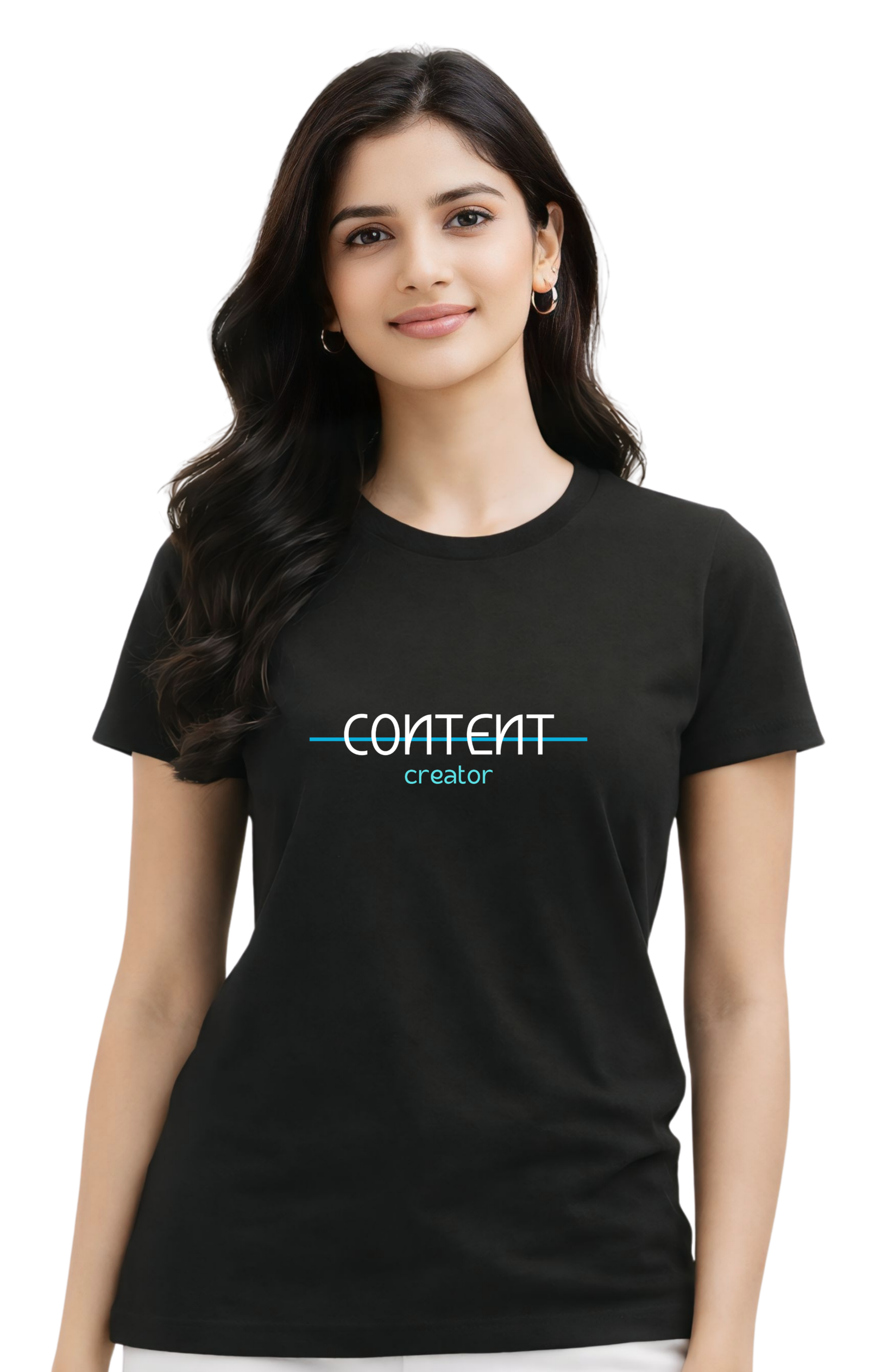 Kasturika “Content Creator” Regular Fit T-Shirt –  Premium 100% Cotton T-Shirt 