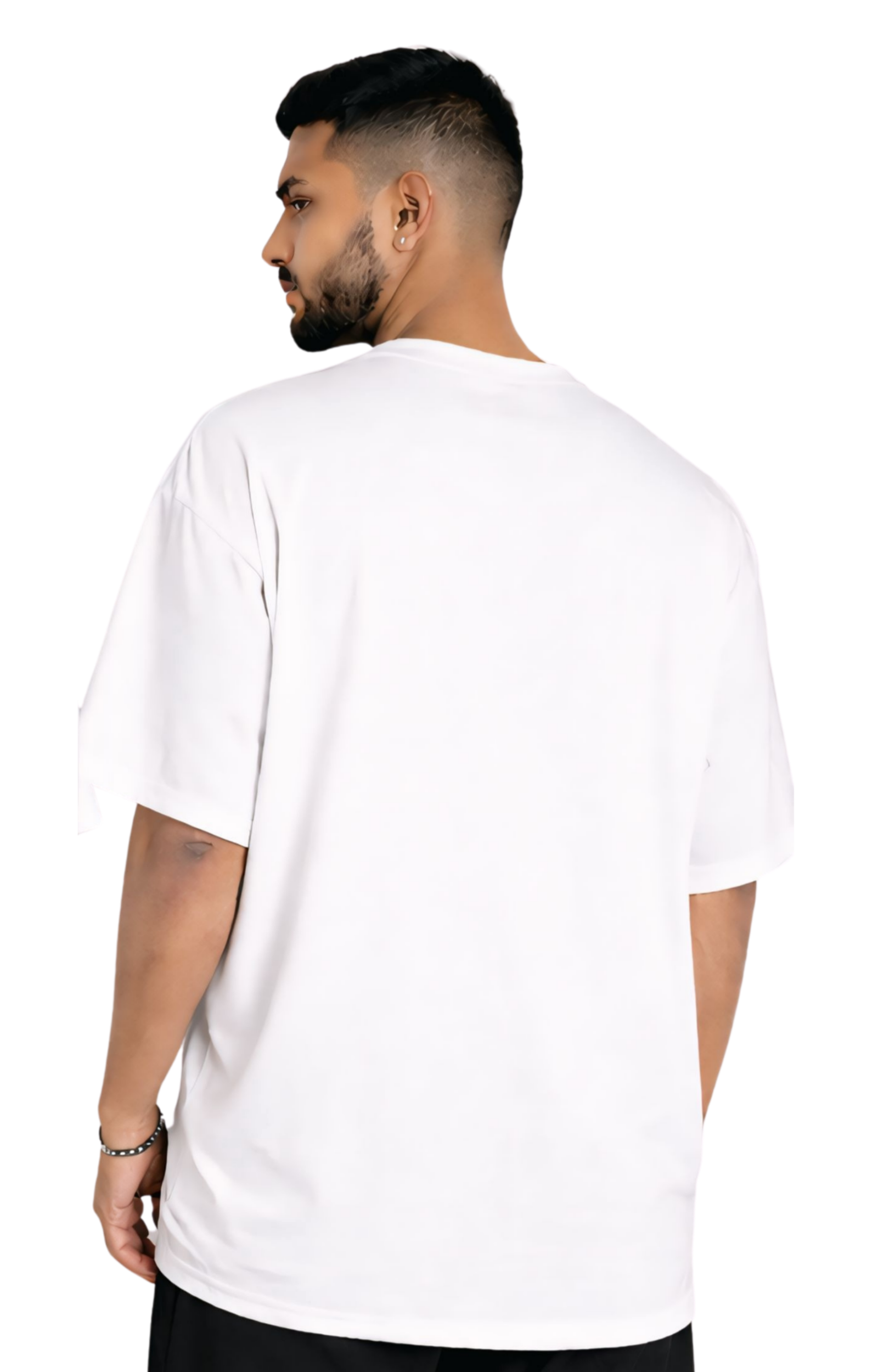 Kasturika Plain White Oversized T-Shirt for Unisex | Premium 100% cotton 