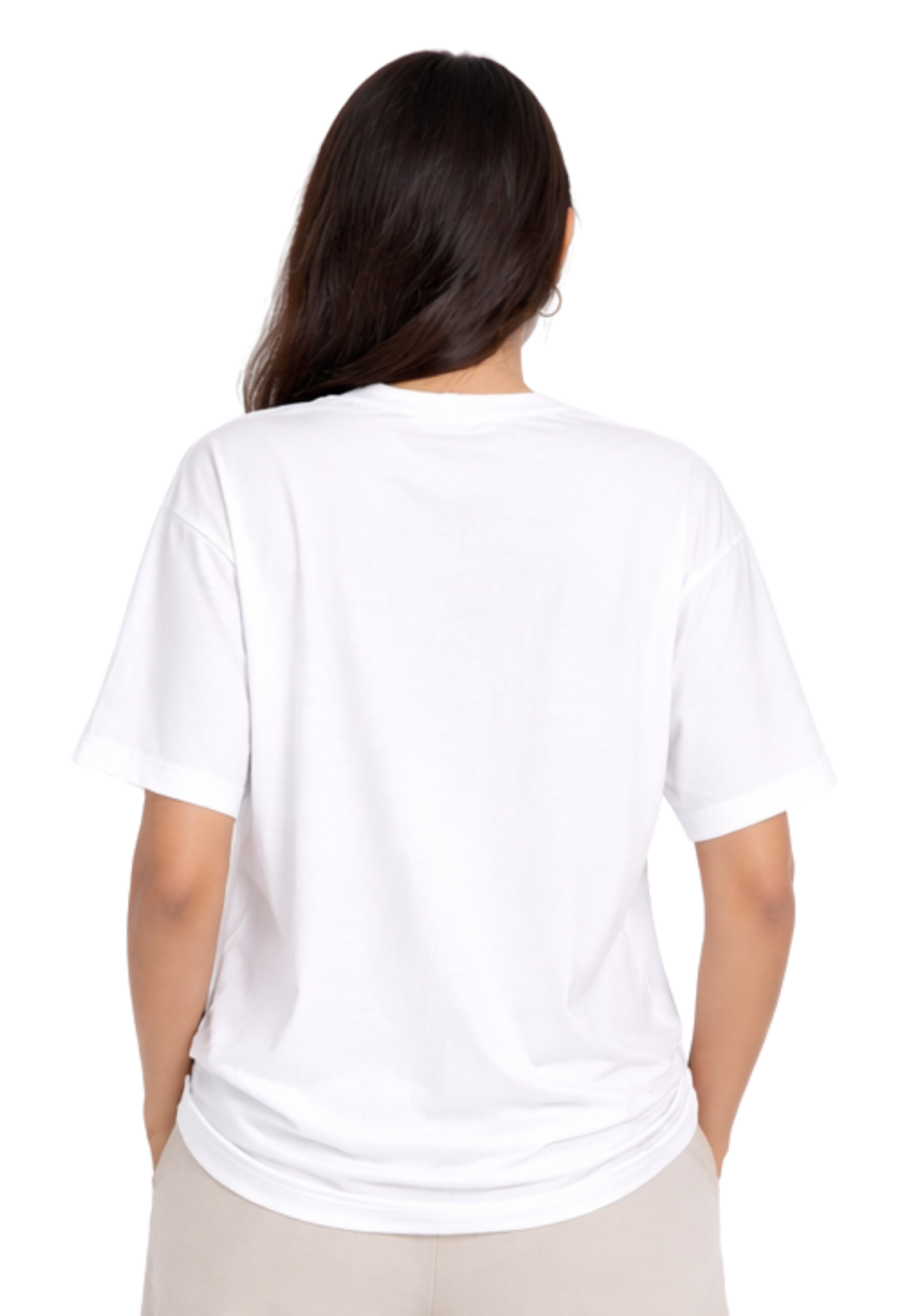 Kasturika Plain White Oversized T-Shirt for Unisex | Premium 100% cotton  Image 