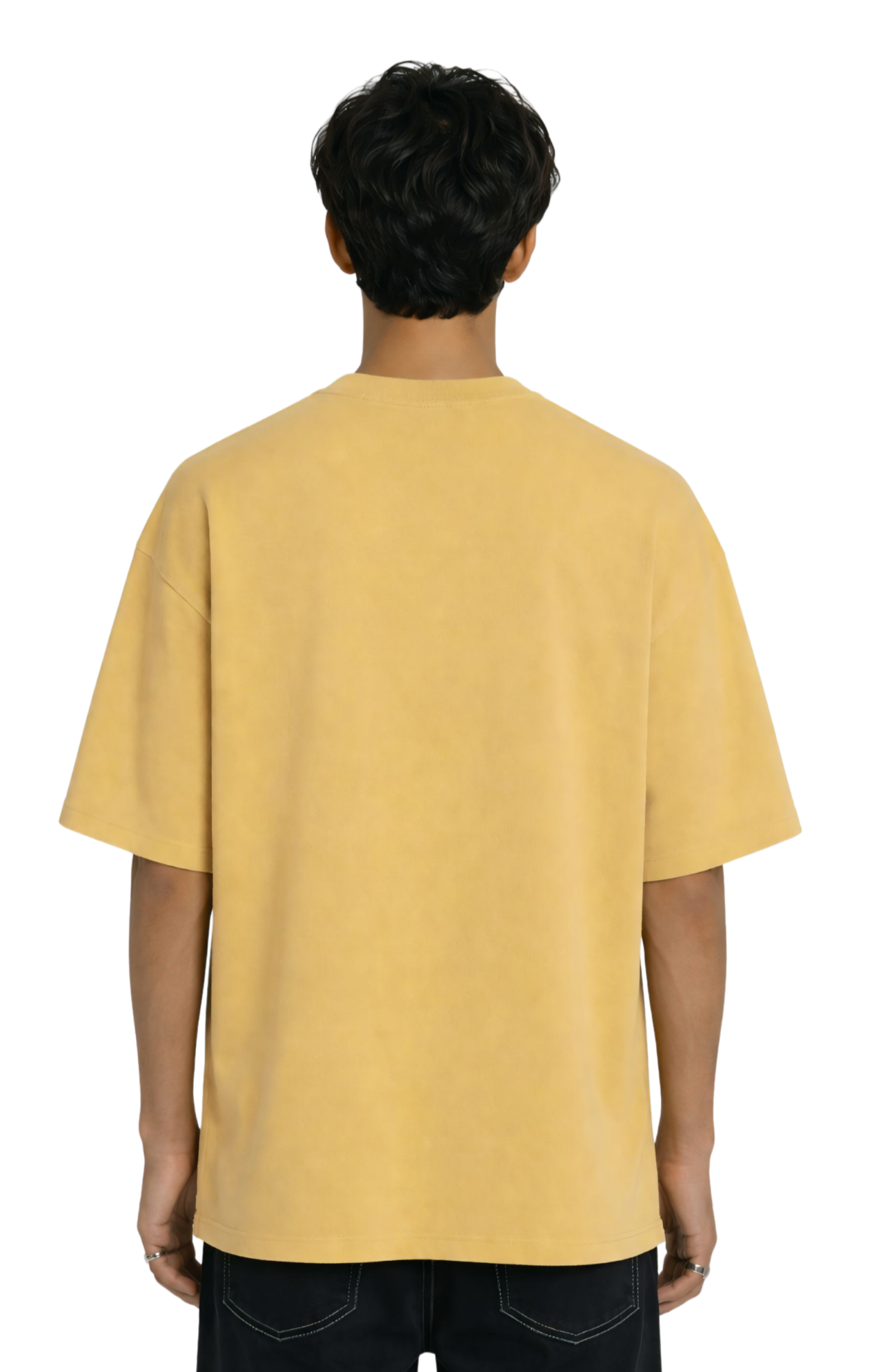 Khatu Shyam “Keep Calm & Trust in Shyam” Oversized Unisex T-Shirt | Kasturika Premium 100% Cotton T-Shirt  Image 