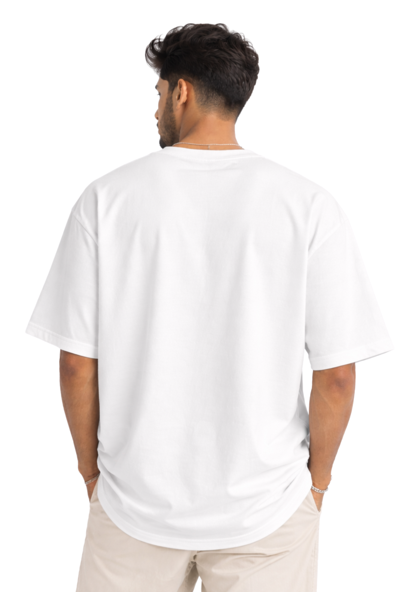 Khatu Shyam “Keep Calm & Trust in Shyam” Oversized Unisex T-Shirt | Kasturika Premium 100% Cotton T-Shirt  Image 