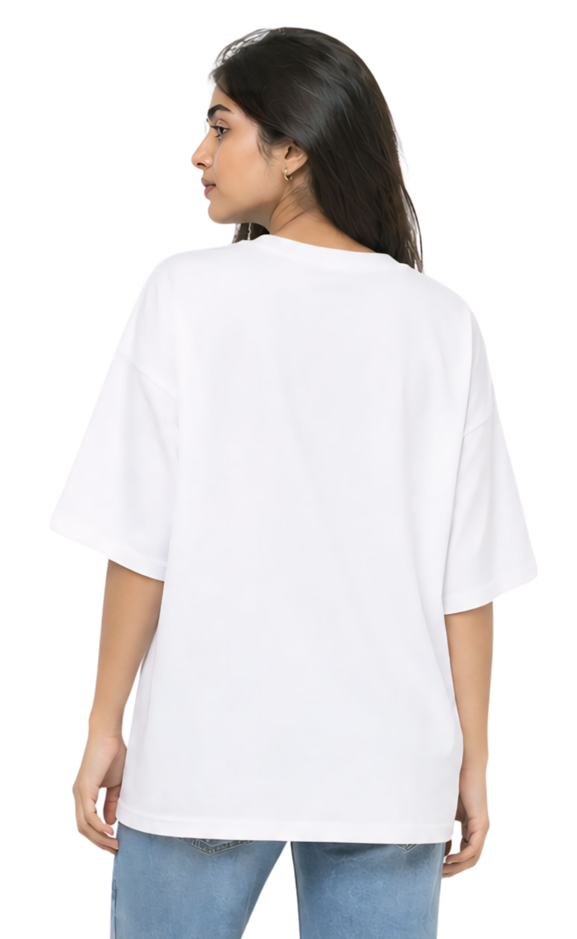 Kasturika Vibes Bunny Printed Oversized T-Shirt for Women  Image 