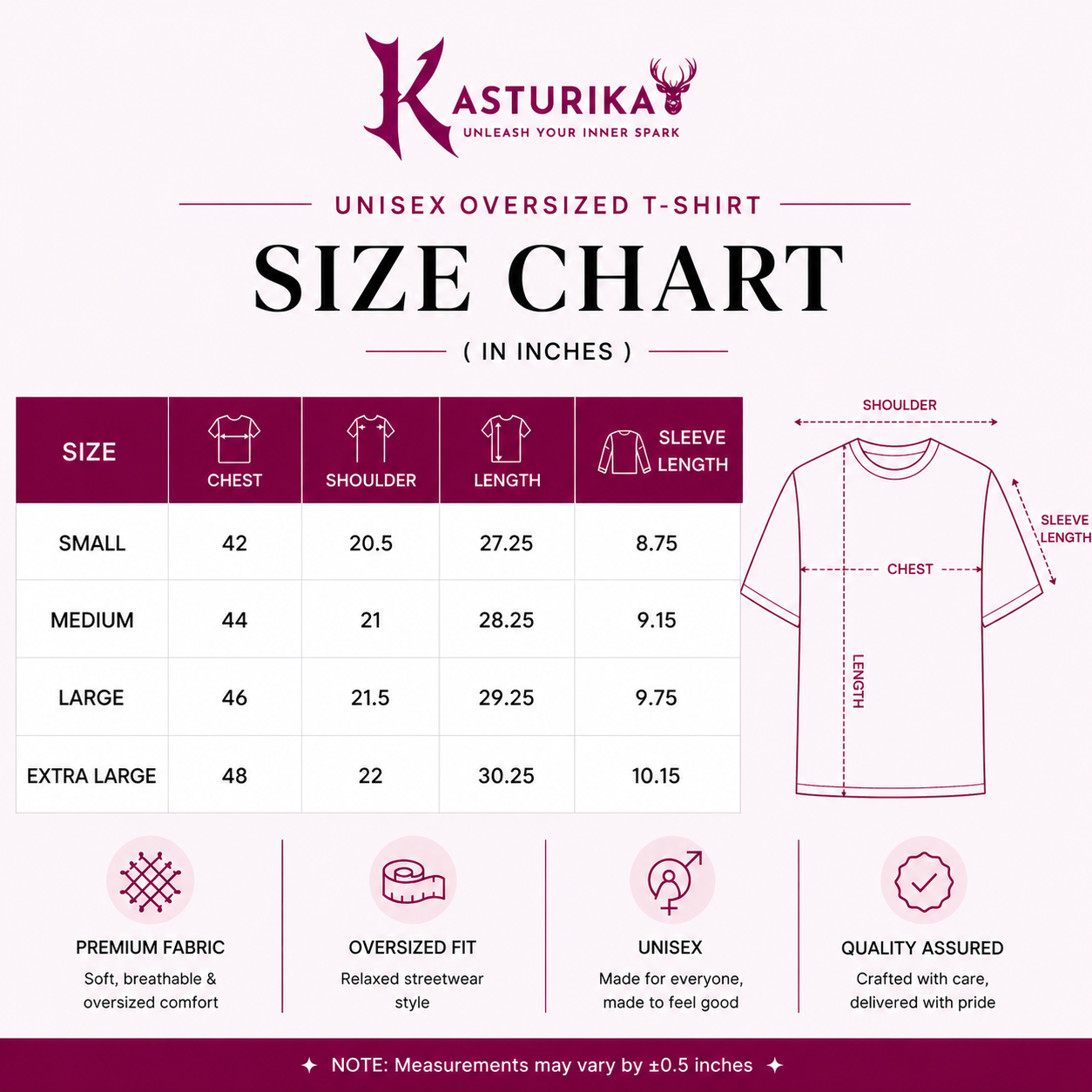 Kasturika Vibes Bunny Printed Oversized T-Shirt for Women  Image 