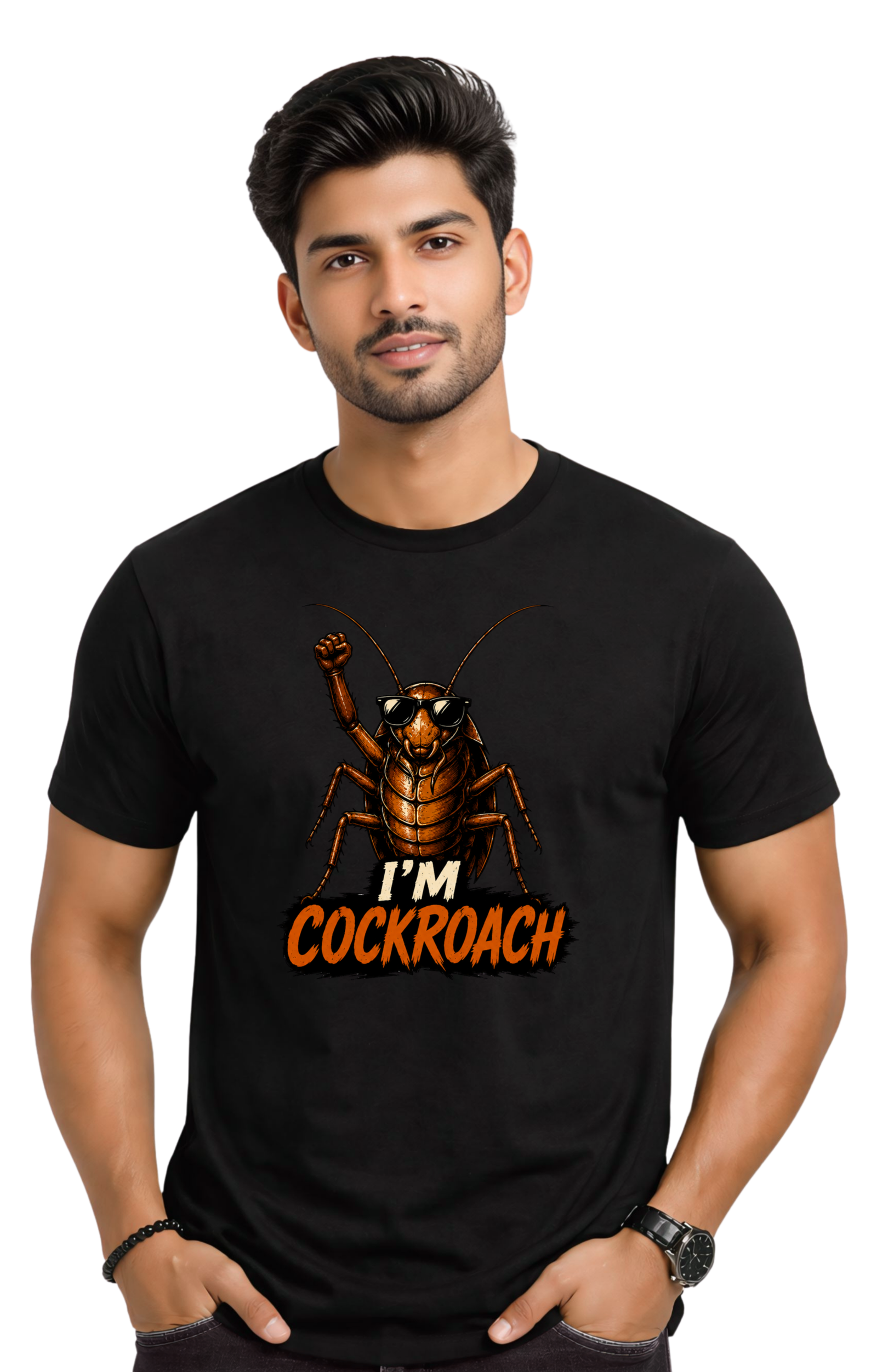 I'm cockroach Regular T Shirt | Kasturika 100% Premium 100% Cotton T Shirt 