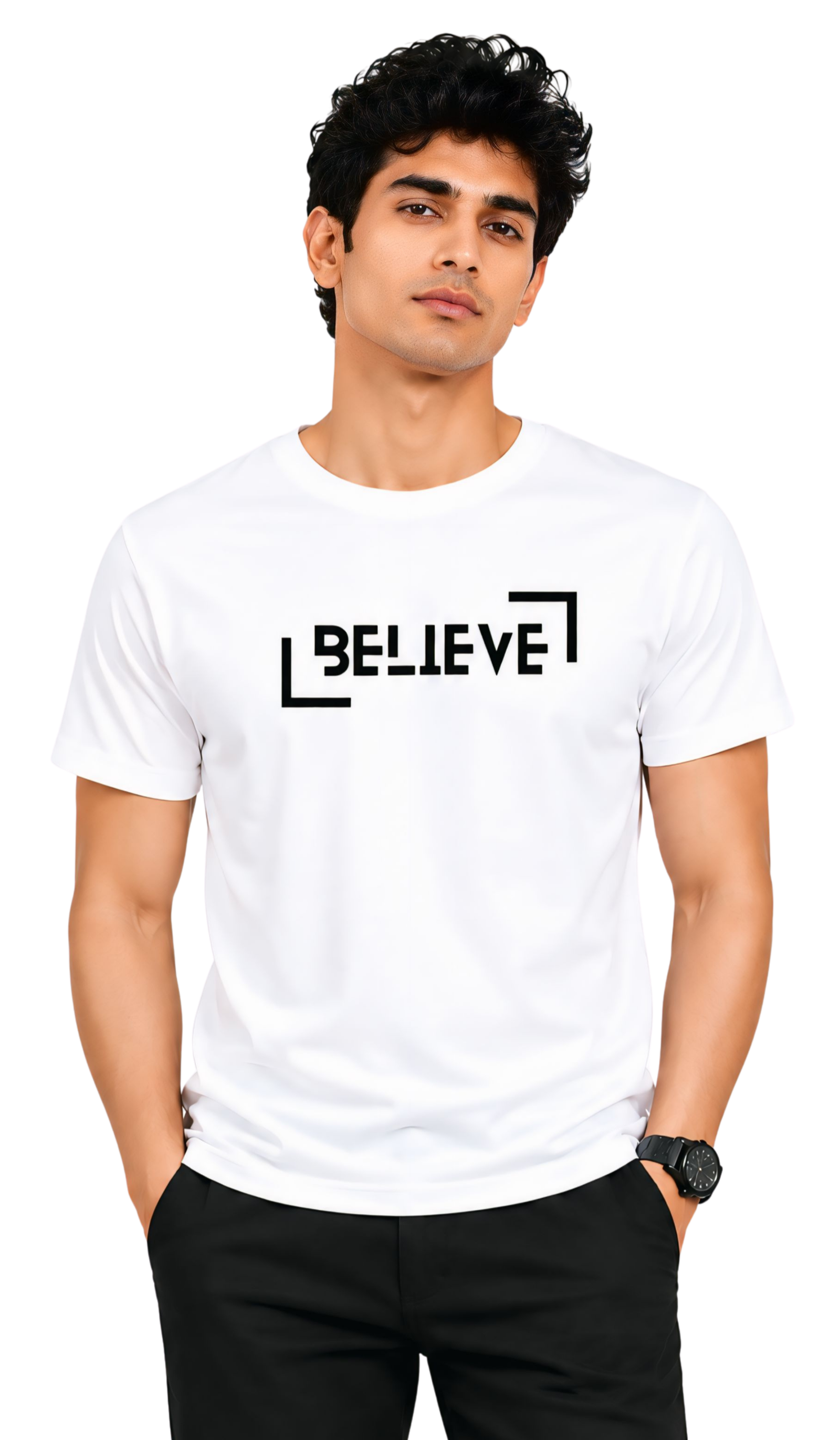 Kasturika Believe Graphic Regular Fit T-Shirt – Unisex  Image 