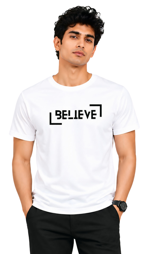 Kasturika Believe Graphic Regular Fit T-Shirt – Unisex  Image