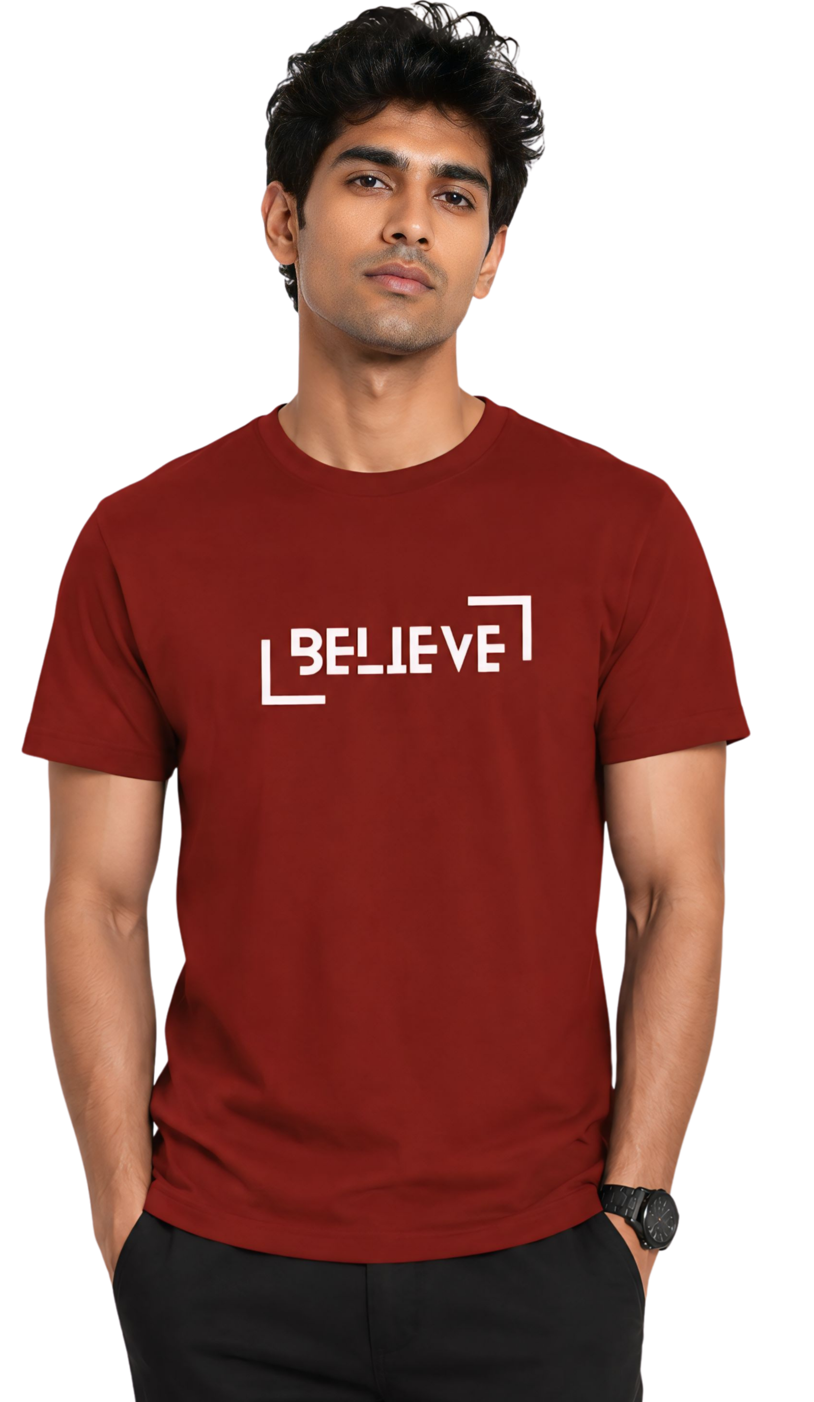 Kasturika Believe Graphic Regular Fit T-Shirt – Unisex  Image 