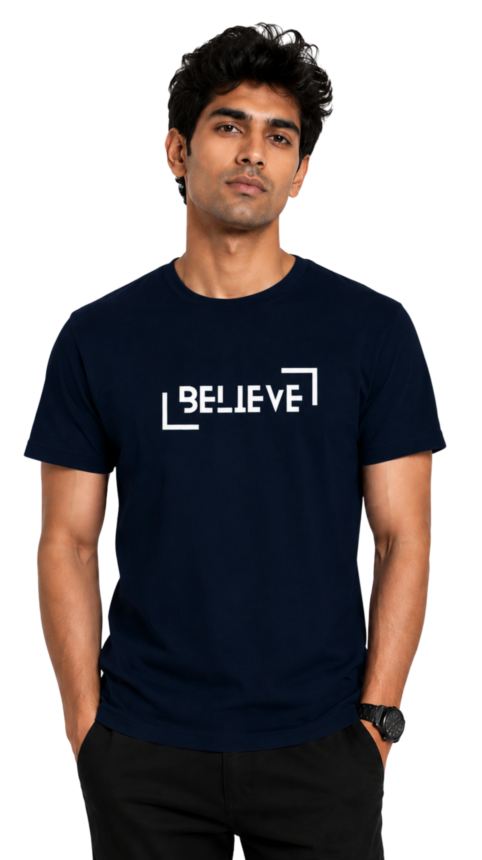Kasturika Believe Graphic Regular Fit T-Shirt – Unisex  Image 