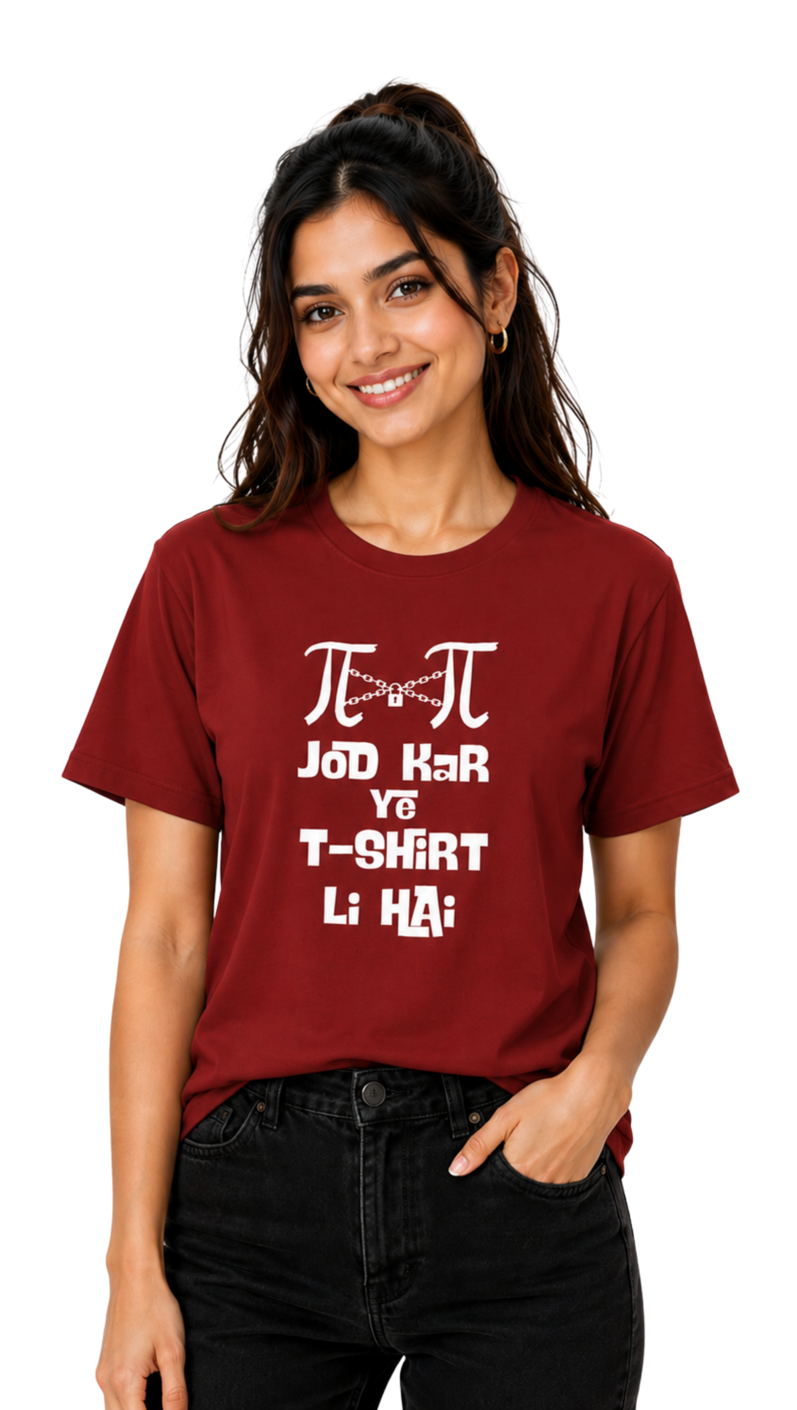 π×π Jod Kar Ye T-Shirt Li Hai | Graphic Printed Unisex Regular fit T-Shirt  Image 