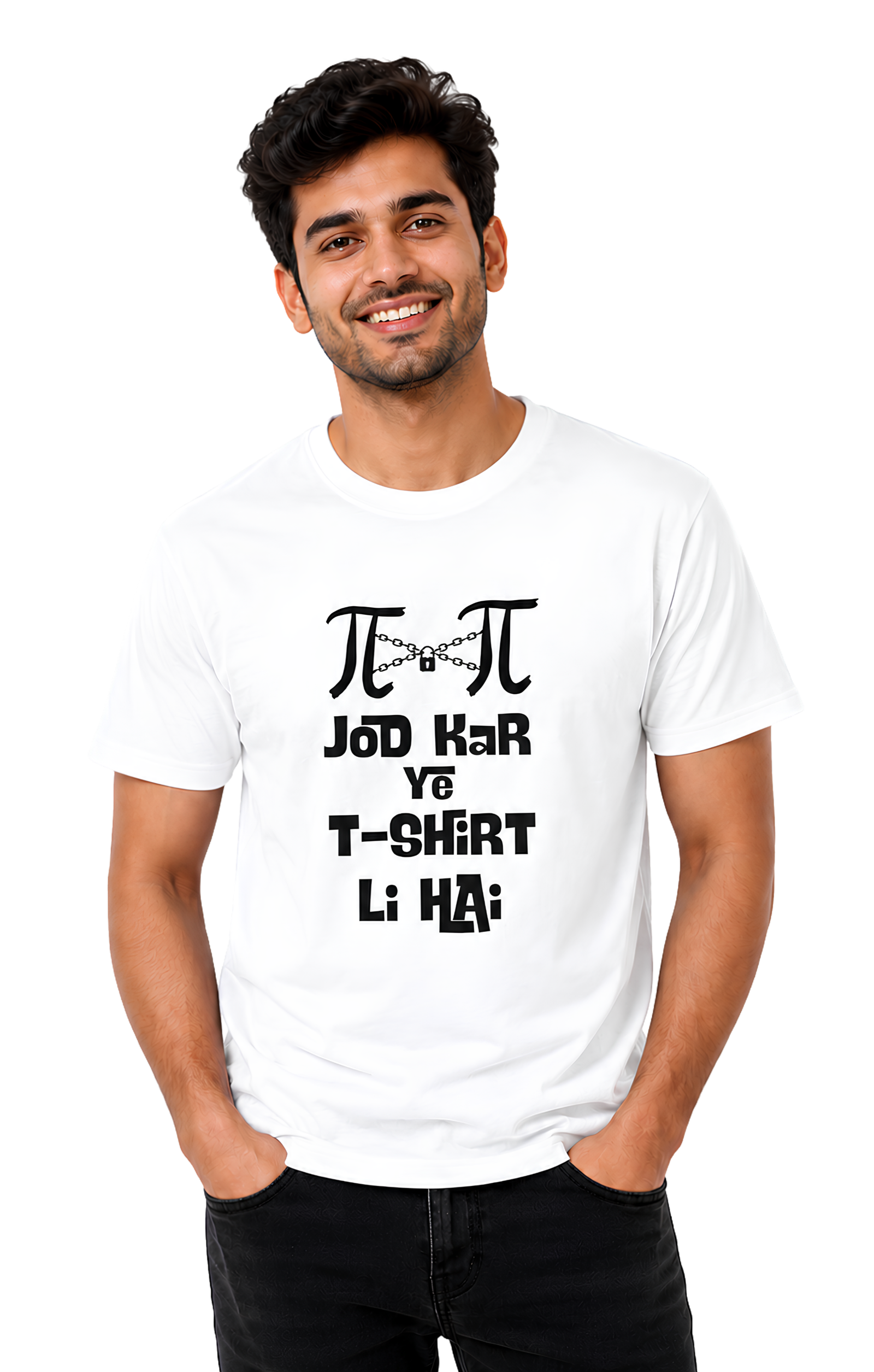 π×π Jod Kar Ye T-Shirt Li Hai | Graphic Printed Unisex Regular fit T-Shirt  Image 