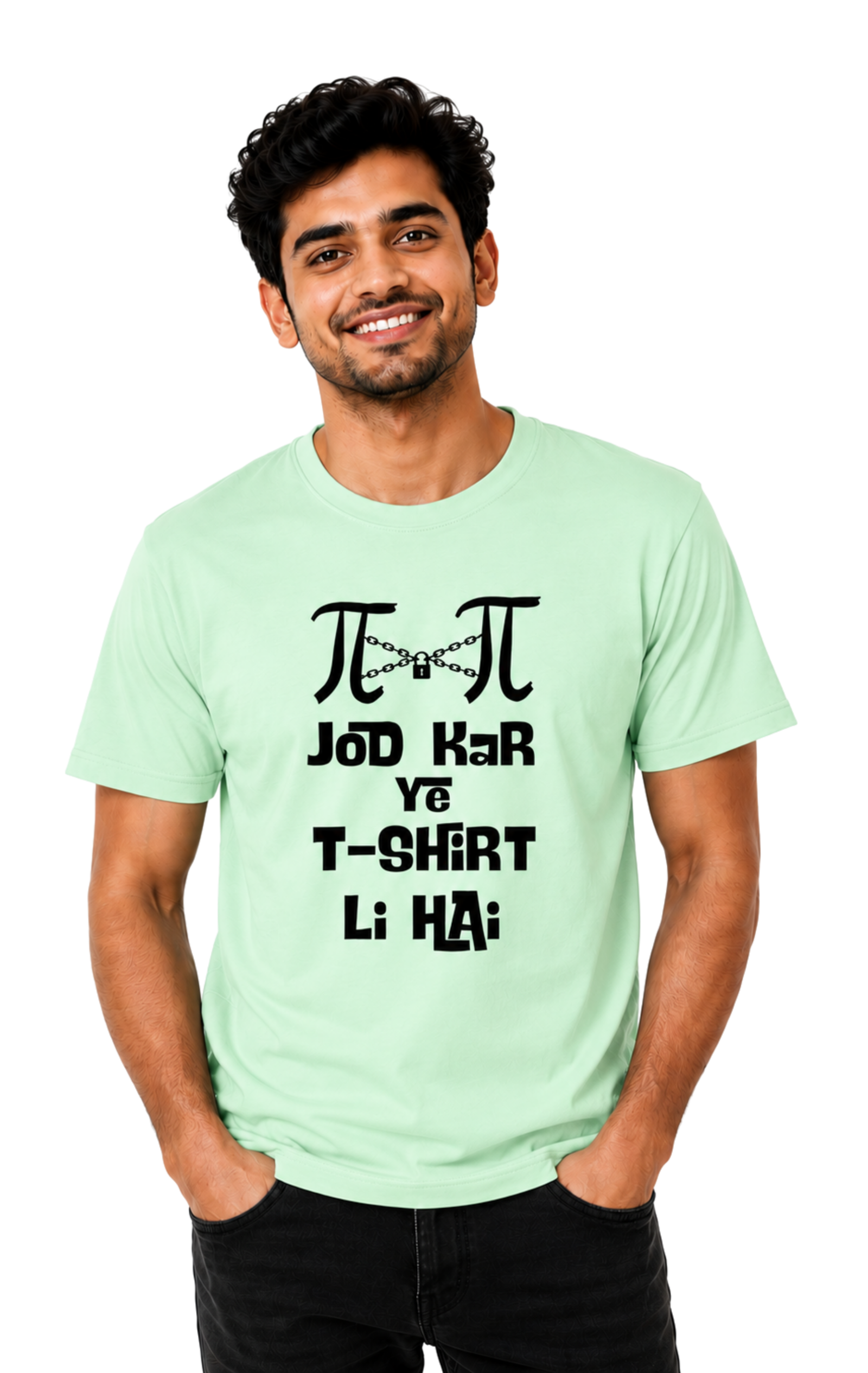 π×π Jod Kar Ye T-Shirt Li Hai | Graphic Printed Unisex Regular fit T-Shirt  Image 