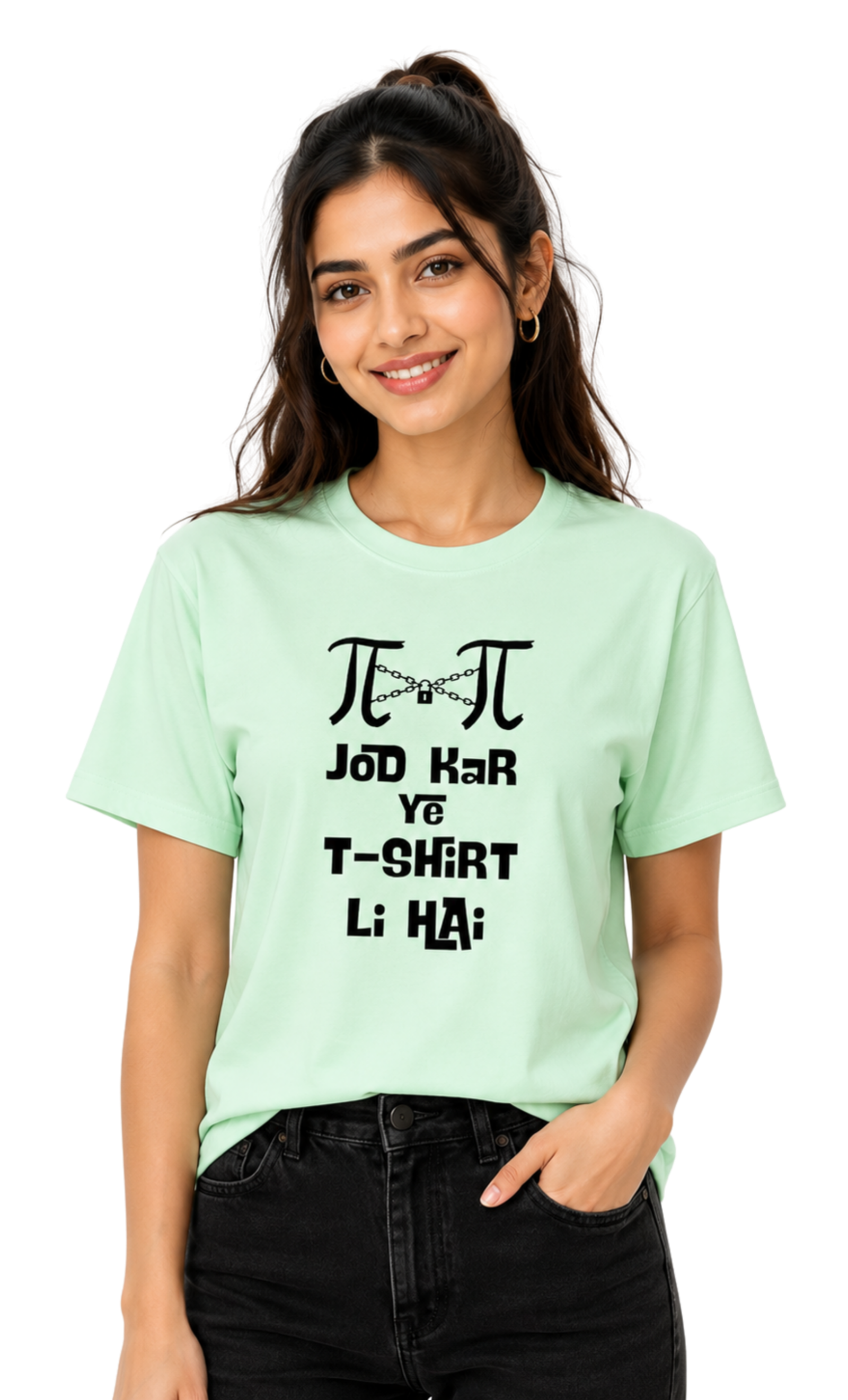 π×π Jod Kar Ye T-Shirt Li Hai | Graphic Printed Unisex Regular fit T-Shirt  Image 