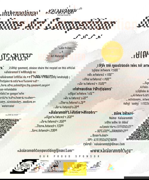 International Online Art Competition 2026  Organised by Kalaarambh