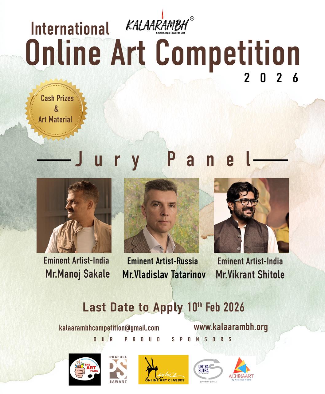 International Online Art Competition 2026  Organised by Kalaarambh Image