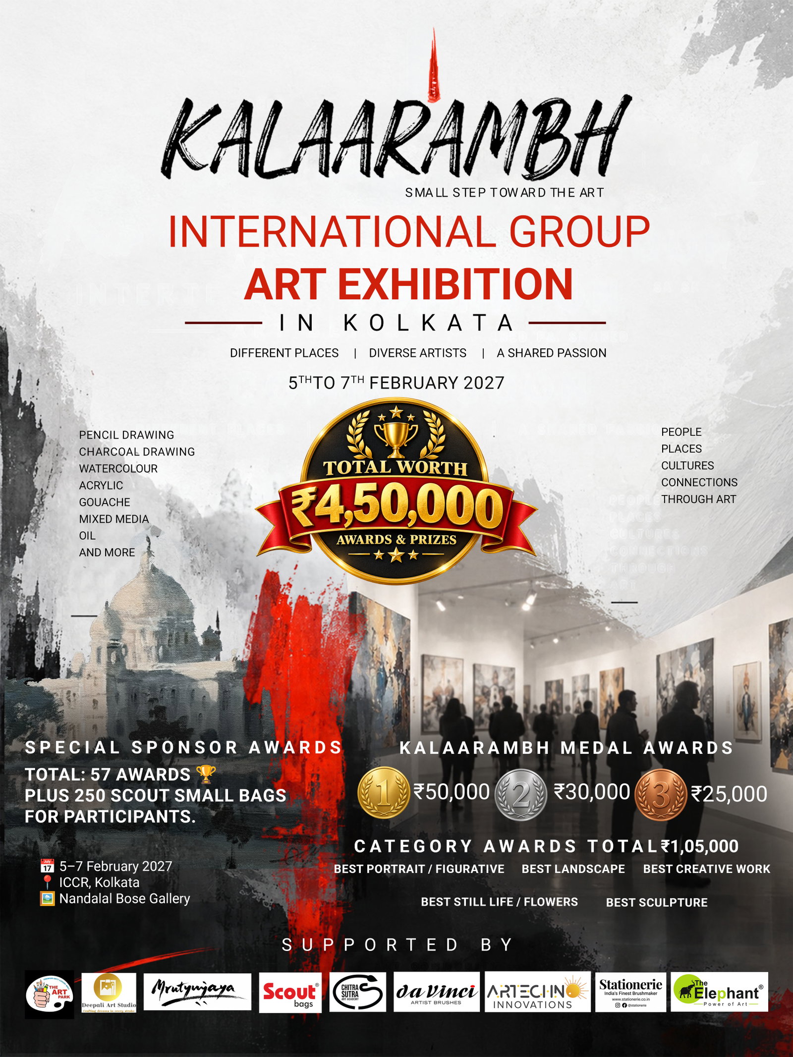 Kalaarambh International Group Art Exhibition 2027 — MISSING: venue, Kolkata, West Bengal, India
