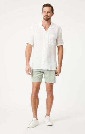 NATE SHORTS IN MINERAL GREEN LIGHT TWILL Image