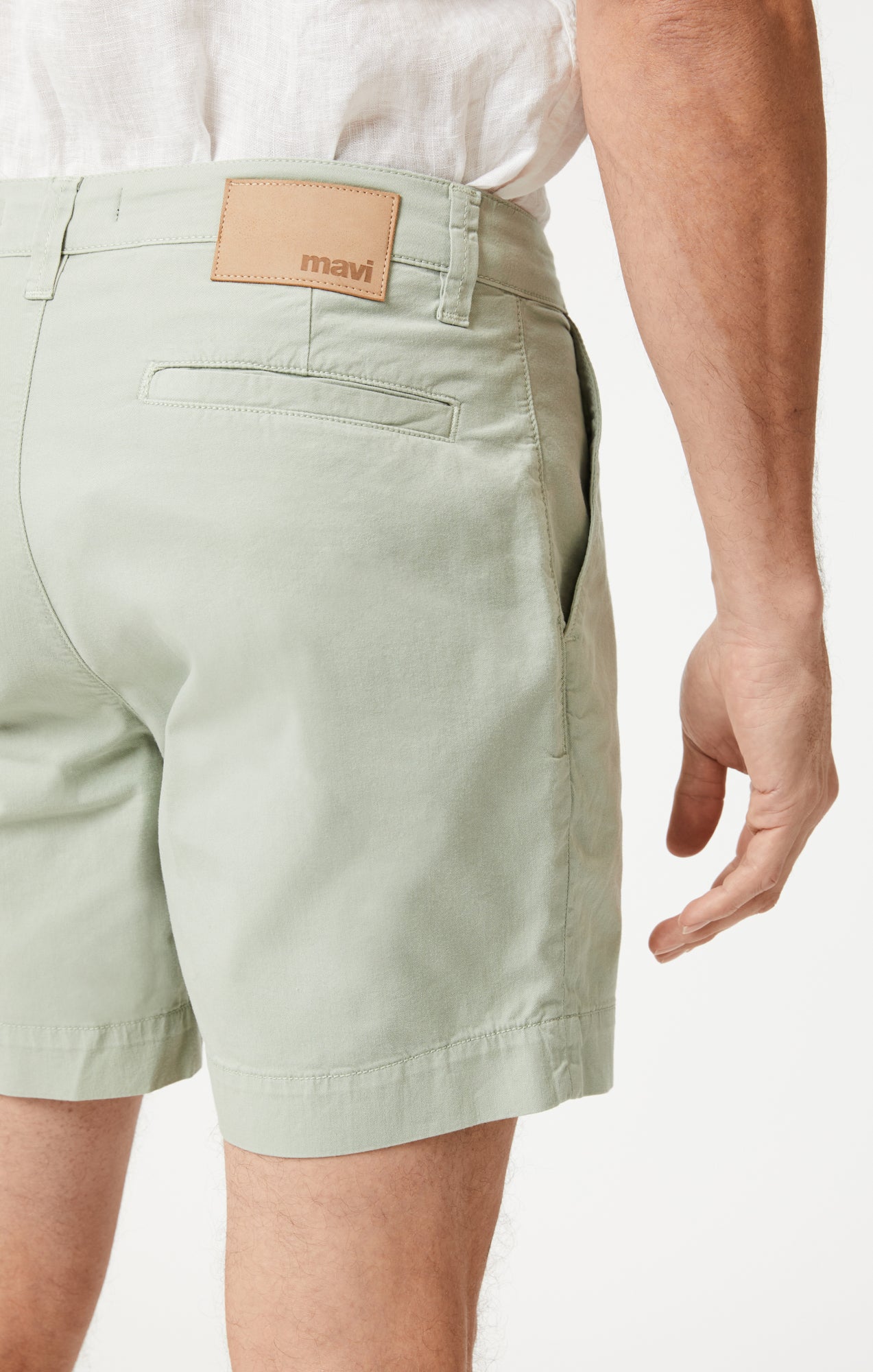 NATE SHORTS IN MINERAL GREEN LIGHT TWILL Image